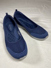 Easy Spirit Slip On Ballet Flats, Navy Blue Size Cushioned Inner Sole 8 1/2 W