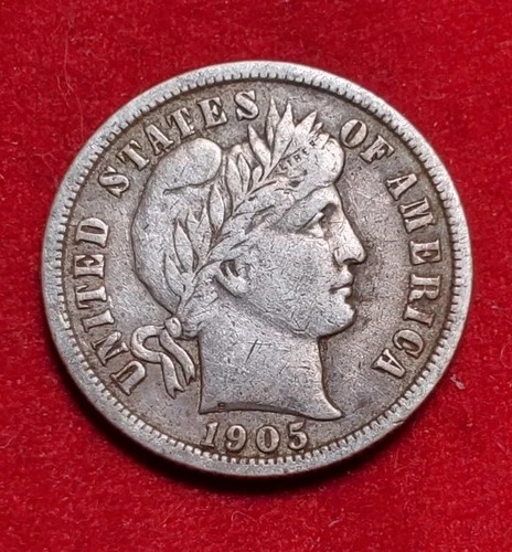 ☆1905 Barber Dime ☆ Higher Grade ☆ Original☆