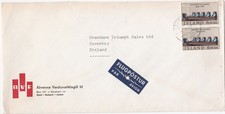 1970 Island Oversize Brief verschickt von Reykjavik nach Coventry England