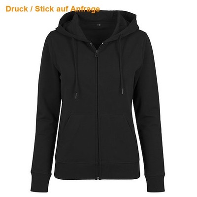 BUILD YOUR BRAND Sweatjacke Sweater Jacke Damen Ladies Terry Zip Hoodie 069 NEU
