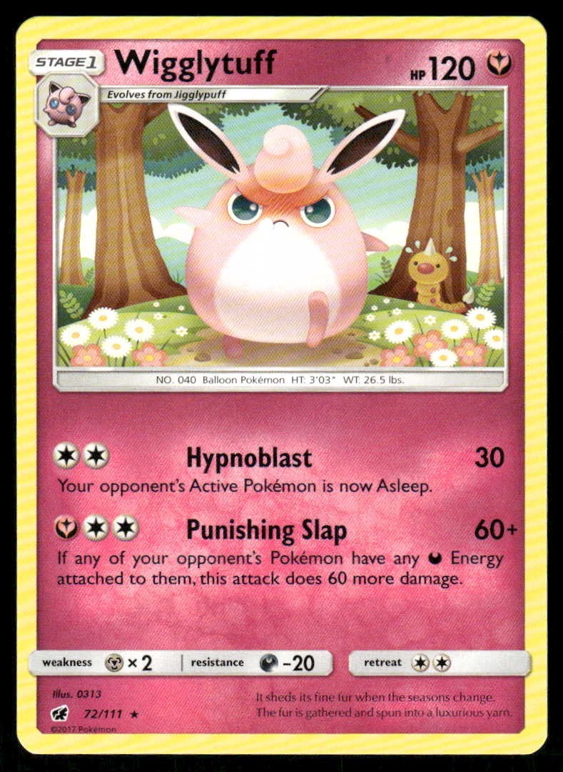 Pokemon Wigglytuff 72/111 Crimson Invasion R LP