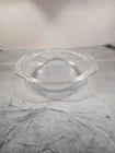 Vintage  Pyrex # 687-c 33Clear Glass  Round Handled Baking Dish -USA