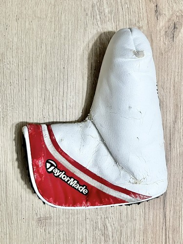 Taylormade White Smoke Putter Headcover Head Cover White Red - Picture 2 of 4