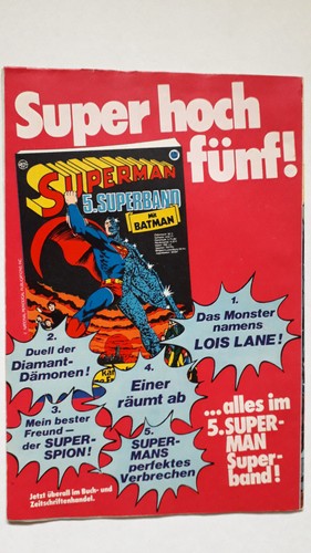 Superman Batman Nr.22 vom 25.10.1975 - Z1-2 ORIGINAL ERSTAUSGABE Comicheft Ehapa - Picture 2 of 3