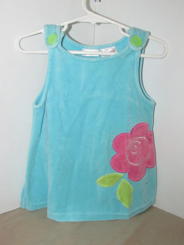 Kid Connection DRESS cotton/poly velour sleeveless 24 M (L 3) Foto 3 de 4