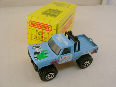 1983 MATCHBOX SUPERFAST #57 BLUE 4X4 MOUNTAIN MAN PICKUP NEW IN BOX