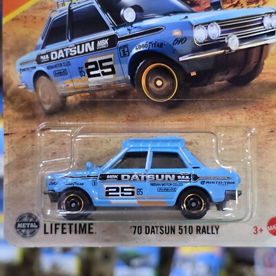 2025 MATCHBOX '70 DATSUN 510 RALLY METAL BLUE MBX | eBay