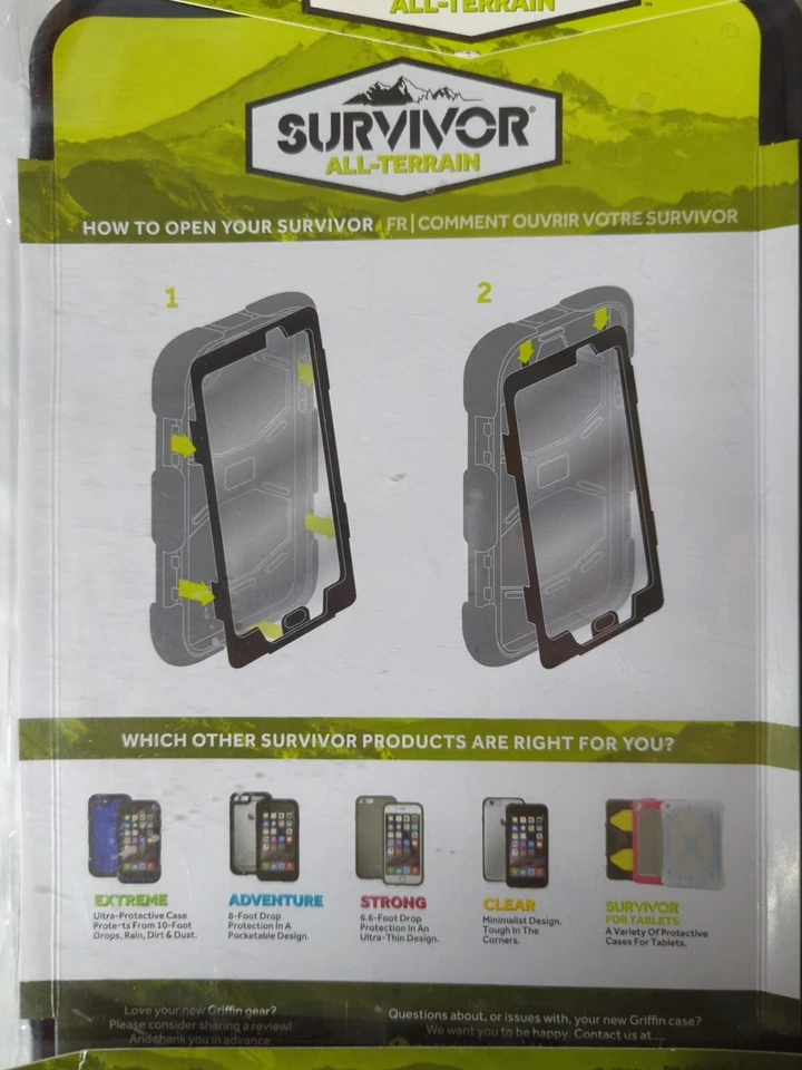 Griffin Survivor All Terrain Case Samsung Galaxy Tab A 10.1 2017 2018 GB43284 - Image 2 of 4