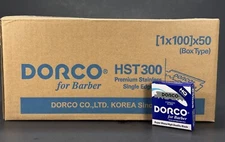 DORCO Blue Barber Razor Blades Single Edge 50 Packs of 100 Blades ) 5000 Blades