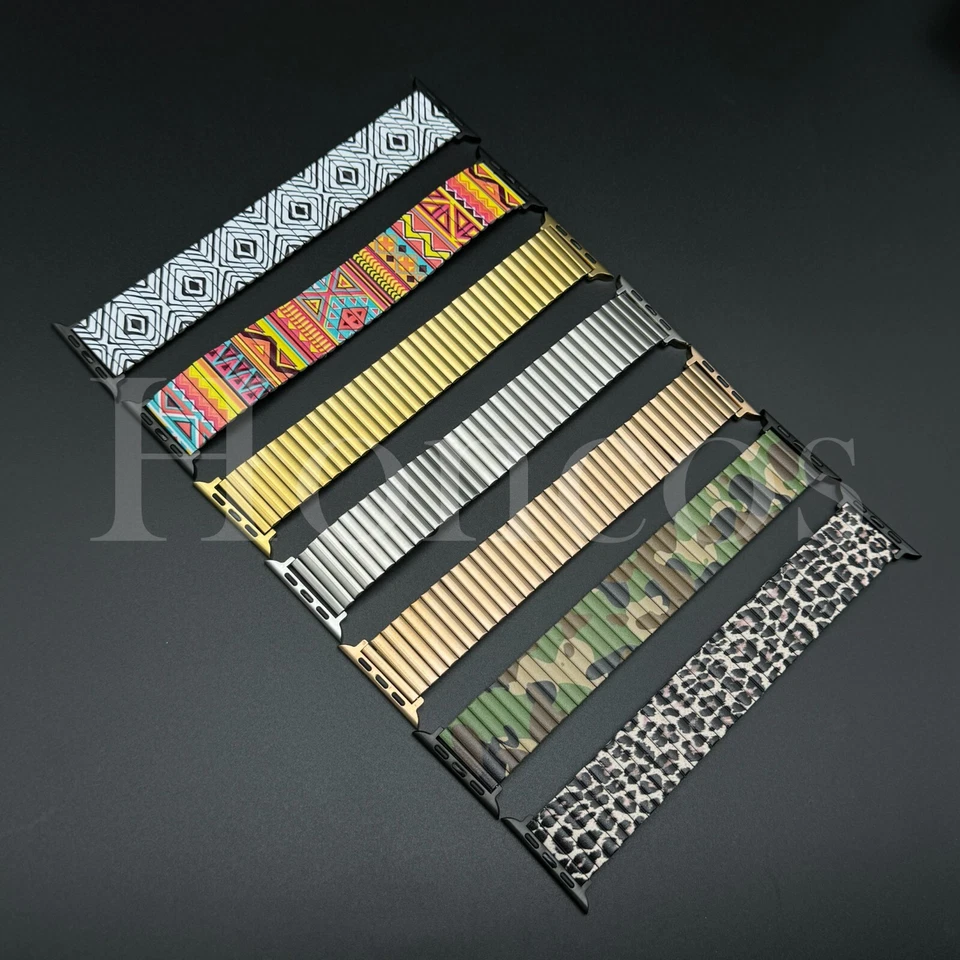 Pulsera elástica de expansión colorida 38-49 mm para Apple Watch Series 8 7 6 5 4 3 Foto 2 de 2