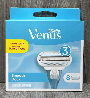 Gillette Venus Women's Razor Refill Cartridges (8-Count) SEALED