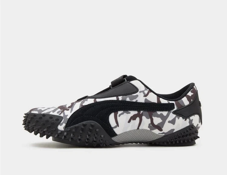 PUMA Mostro Camo Trainer Shoes in White and Black