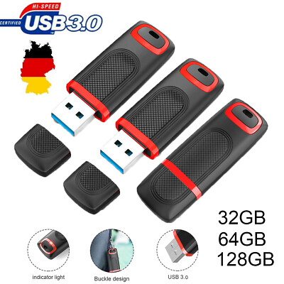 Kootion USB Stick 32GB 64GB 128GB Speicherstick schwarz USB 3.0 Memorystick Lot