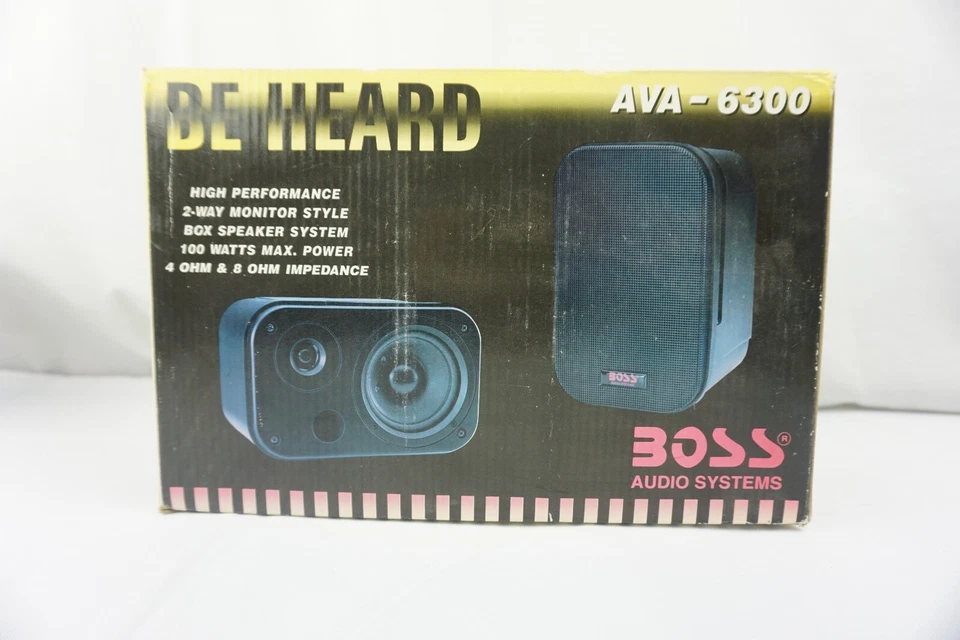 Boss Audio 2 Way Monitor Style Box Speakers AVA-6300 Speaker ONLY - Image 4 of 4