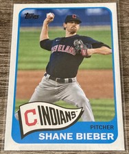 2021 Topps Shane Bieber 1965 Redux #T65-20 Cleveland Indians