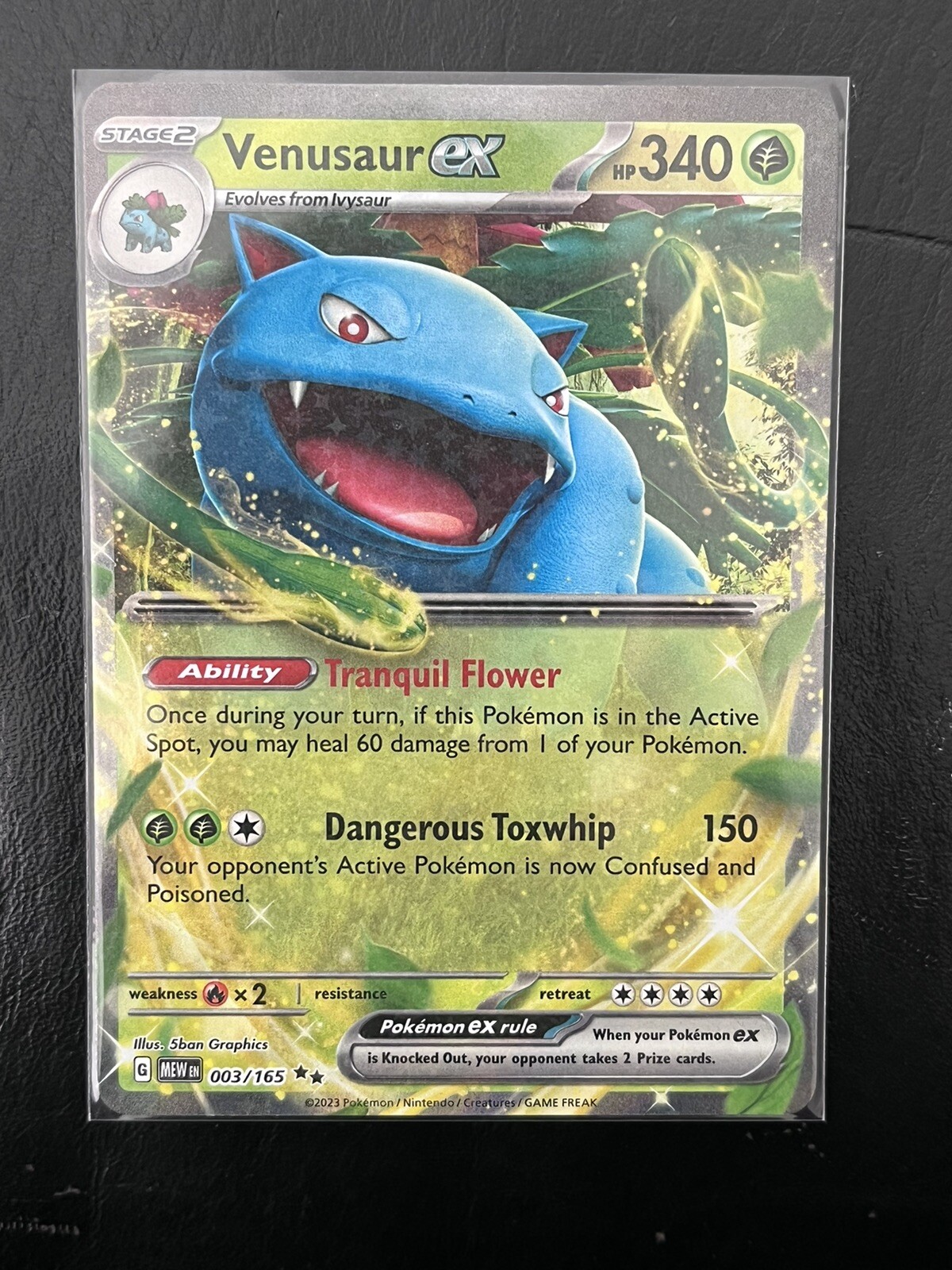 Pokemon TCG - Venusaur EX 003/165 Pokemon 151 Card TCG - M/NM