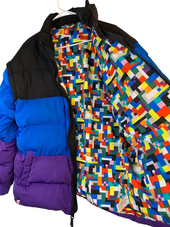 Lego Hombres Puffer Chaqueta/Chaleco Convertible Colorblock Poliéster Talla M 9039 Foto 4 de 4