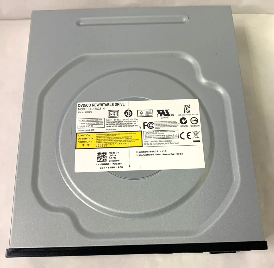 Lite-On DH-16ACS H DVD/CD-RW Drive 0HDD0H HDD0H - Black Bezel - Image 2 of 4