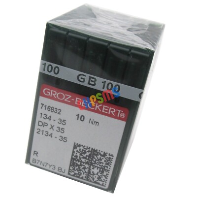 100 Groz-Beckert DPX35 134-35(R) NEEDLE FOR PFAFF 145 545 1245 ADLER 067 167 267