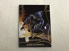 2020 Upper Deck Marvel Masterpieces#4 Man-Wolf Gold Foil Sig Dave Palumbo