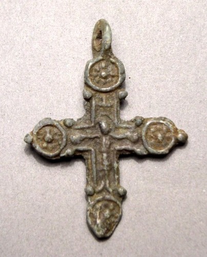 Kievan Rus. Cross with the image of the Christ Crucifixion. X - XIII AD. 1287