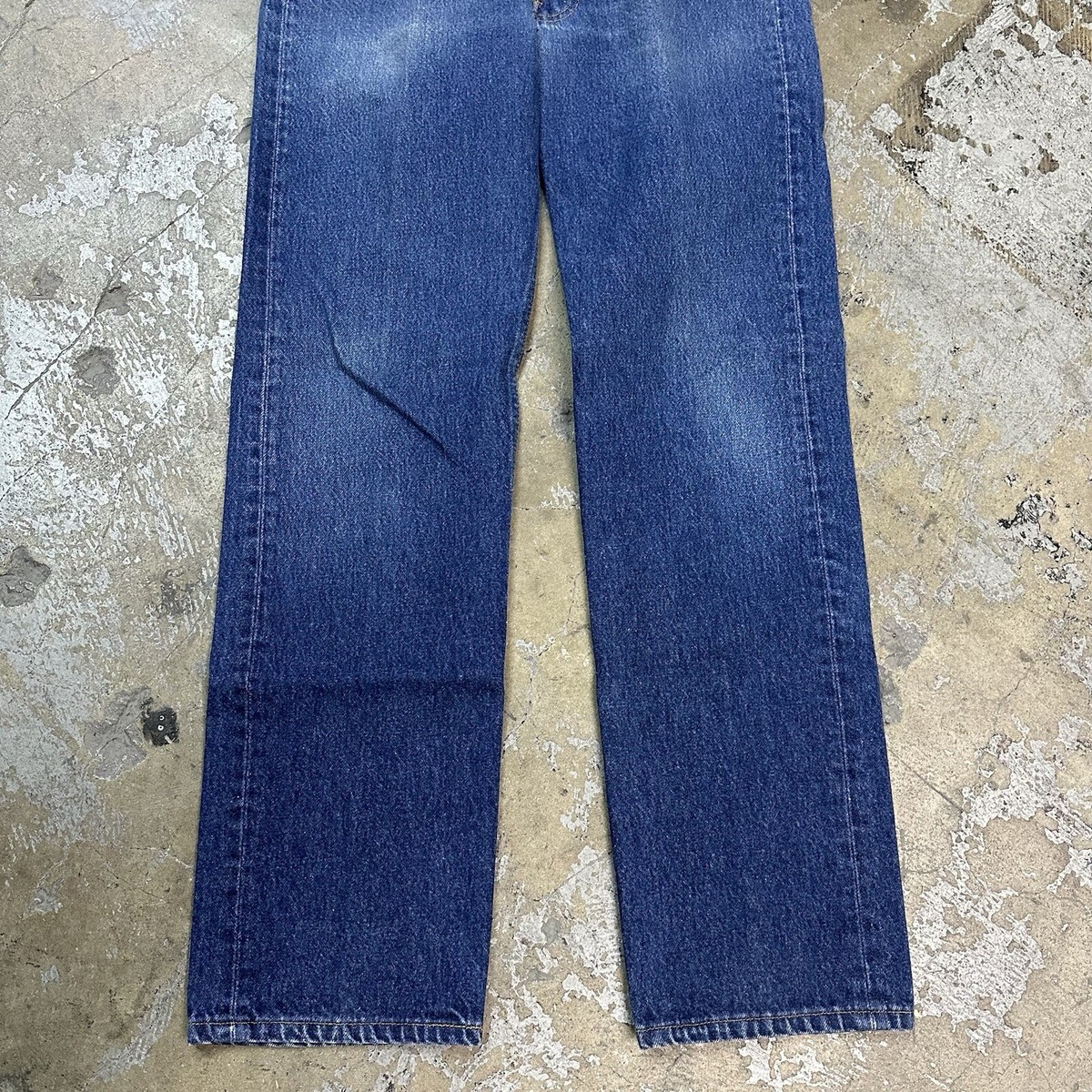 W34L32 Levi’s 501 USA製 80s Vintage Levi's 501 Faded Dark Wash Denim Jeans 32x34 Made In USA
