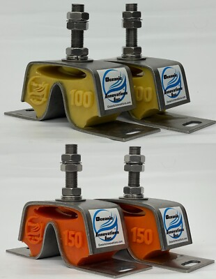 #ad #ad 4 Stainless Marine Engine Motor Mount Replaces Yanmar 3QM and 3JH #100 and #150 $540.00