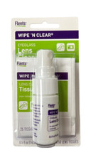 Flents Wipe 'N Clear Eyeglass Lens Cleaner Pack Spray  Tissues