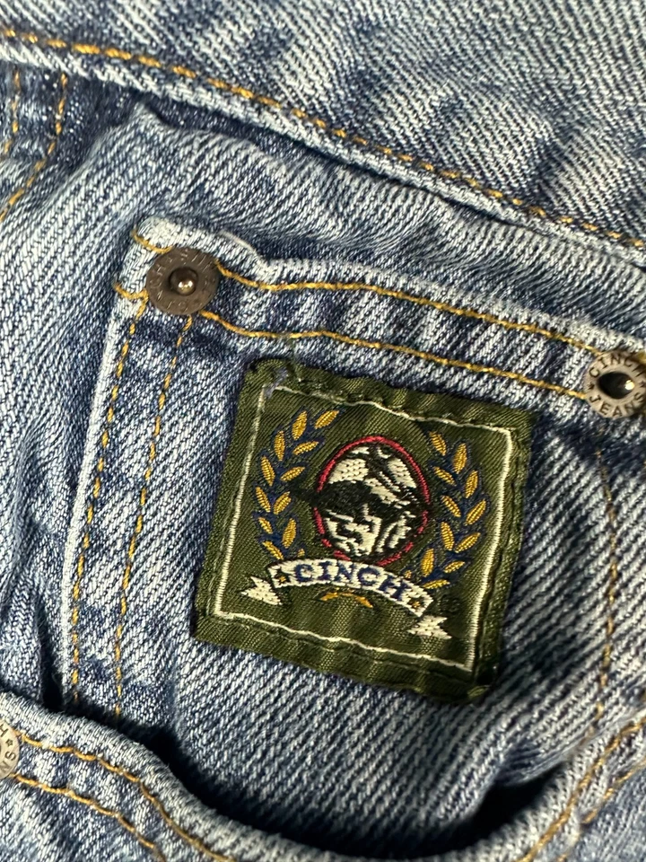 Cinch Jeans Men's Size 40x30 Green Label Medium Wash Blue Denim Western Cowboy - Image 3 of 4