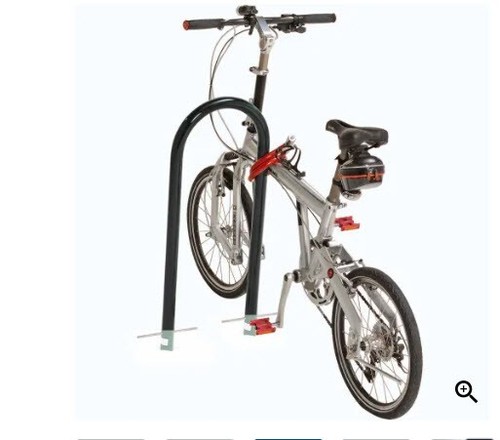 Global Industrial U-Rack Bike Rack, Black, Below Ground Mount, 2-Bike Capacity - Picture 8 of 8