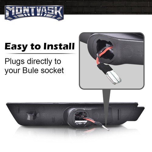 Smoke Lens Rear LED Side Marker Lights Fit For 2010-2015 Chevy Camaro Left+Right - Picture 8 of 8