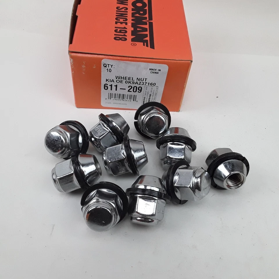 Juego de 10 tuercas de rueda M12-1,50 bellota - 21 mm hexagonal, 30,25 mm para Kia Magentis Optima Rio Foto 3 de 4