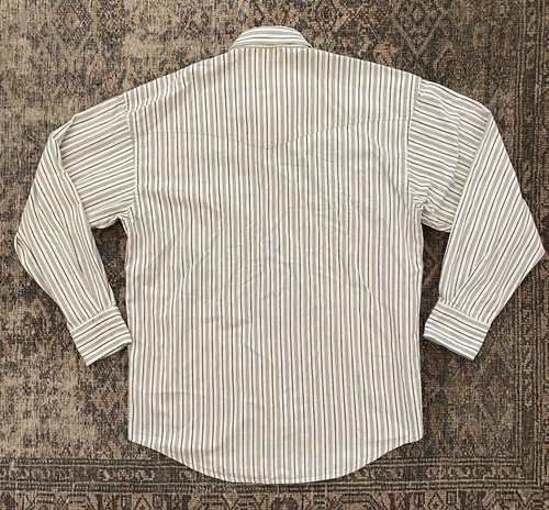 Pendleton Striped Blue Button Down Western Railroad Shirt SZ M Long Sleeve - Picture 3 of 10