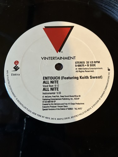 1989 All Nite Entouch feat. Keith Swear Vintertainment Records LP 12" Vinyl - Picture 8 of 8