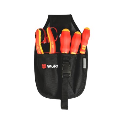 Set Elettricista Marsupio Cacciaviti Pinza Forbice WÜRTH 071593 735