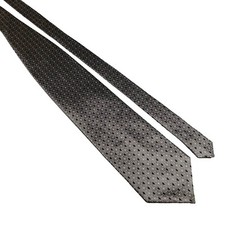 Cravatta uomo Bergamo New York cravatta designer tutta seta grigia lavoro ufficio regalo papà