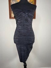 Lucy & Co. Bodycon Tube Top Dress Women's M/L Black-ish Gray Party Casual