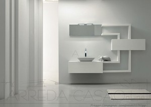 Mobile arredo bagno italiano design moderno con mensole su misura ... Il bagno italiano