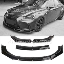 For Lexus IS250 IS350 IS300 Front Bumper Lip Spoiler Splitter Body Gloss Black