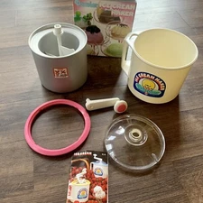 Donvier  Premier Chillfast  Ice Cream Maker  White Pink Quart + Manual + Box