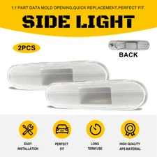 For 2002-2005 Honda Civic 2003 2004 Clear Side Marker Light Case Left/Right X2
