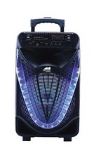 Naxa NDS-1233 12-Inch Bluetooth Portable Party System with Disco Light,Black