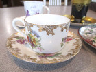 Set of 4 Vintage Teacups & Saucers Spode, Victoria Carlsbad, ST Bavaria — photo 4
