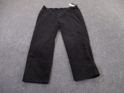Polo Ralph Lauren Womens 22W Black Paisley Velvet Chino Business Dress Adult NEW - Picture 2 of 9