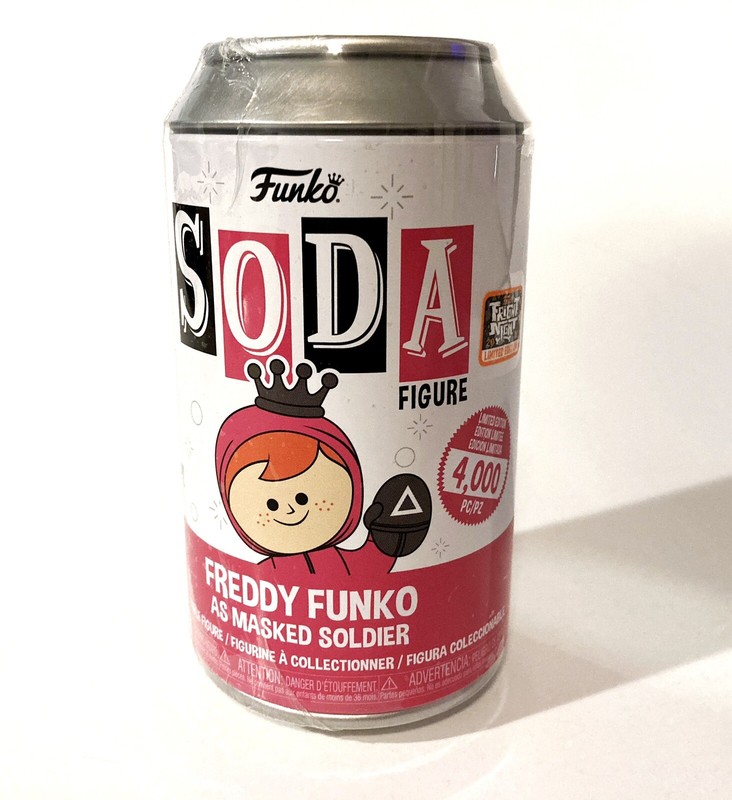 2022 Squid Game Soda Pop Fright Night Freddy Funko Masked Soldier LE 4000 Sealed
