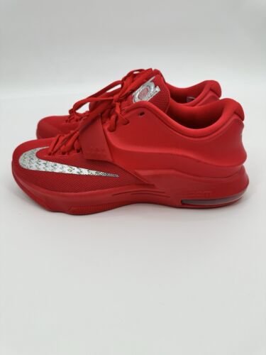 Nike KD 7 'Global Game' Basketball Shoes Mens Red/Silver Kevin Durant Size 8.5 - Foto 3 di 8