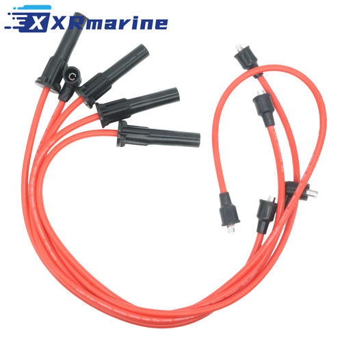 Zündkerze-Zündkabelset für Volvo Penta 4-Zylinder 834365 Sierra 18-8813-1