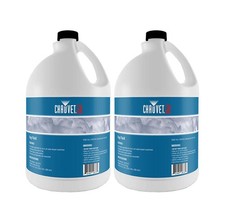 Chauvet DJ 1 Gallon Bottle of Fog Smoke Juice Fluid for Fog Machines 2 Pack