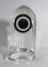 Villeroy & Boch kleine Quartz Tischuhr aus Glas H. ca. 11 cm