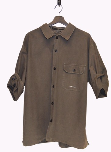 Stone Island, STONE ISLAND SHIRT 2XL GREY VINTAGE RARE COLLECTORS 1990S MASSIMO OSTI